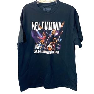 Neil Diamond 50 Year Anniversary Tour T-Shirt Sz XL